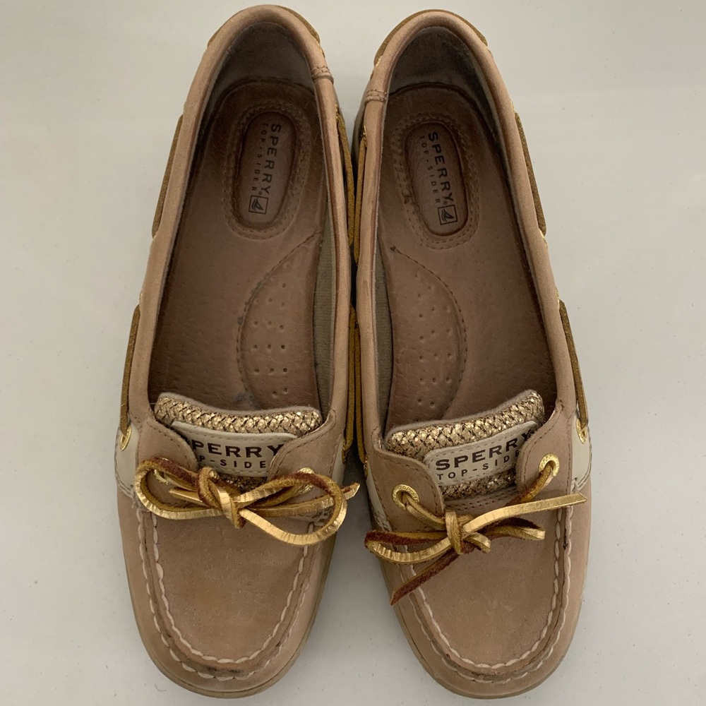 sperry gold glitter boat shoes
